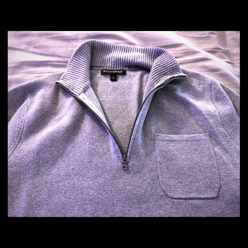 Banana republic men’s half-zip sweater